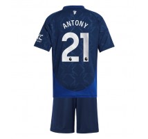 Manchester United Antony #21 Koszulka Wyjazdowa dzieci 2024-25 Krótki Rękaw (+ krótkie spodenki)